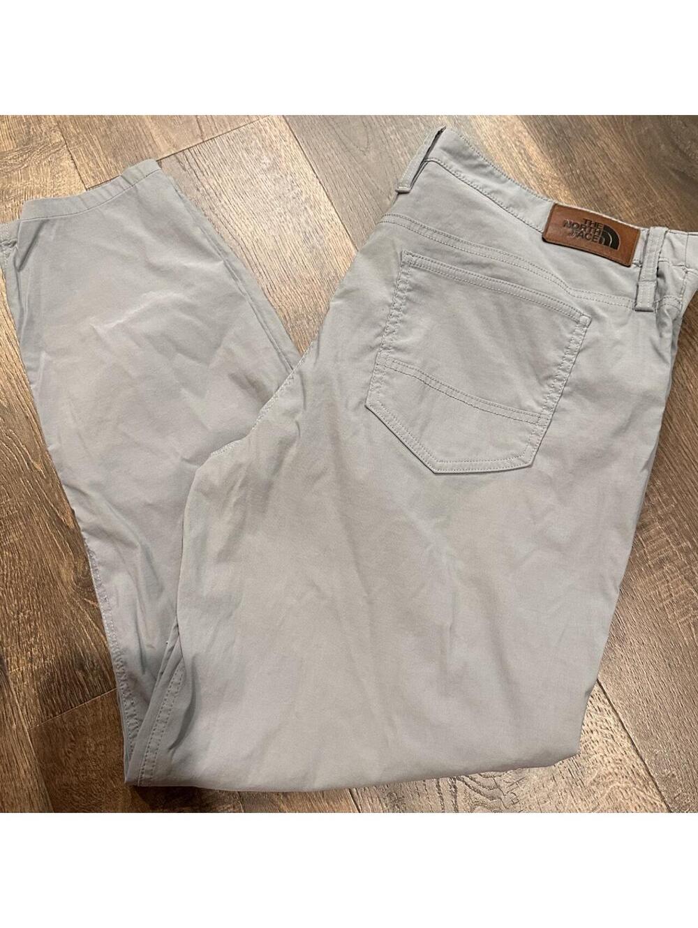 The North Face Men's Grey and Tan Trousers